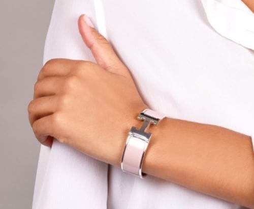 Customer photo review of H BRACELET 18MM PINK GOLD