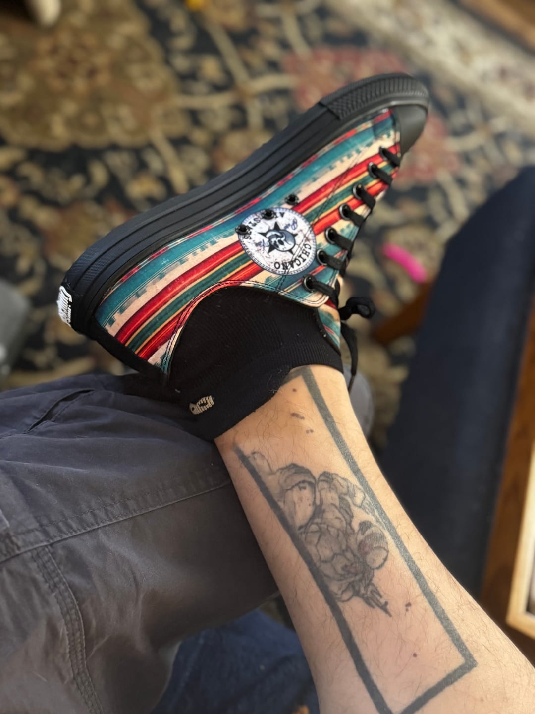 Customer photo review of Campesino Low Tops ( Black or White Sole )