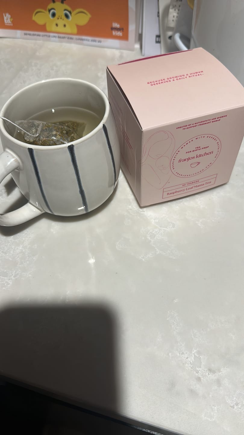 Customer photo review of Raspberry Leaf Mama Tea