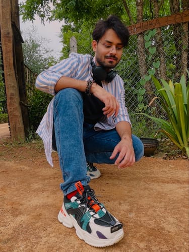 Customer photo review of Phantom A-500 Jungle Ember Chunky Trail Sneaker
