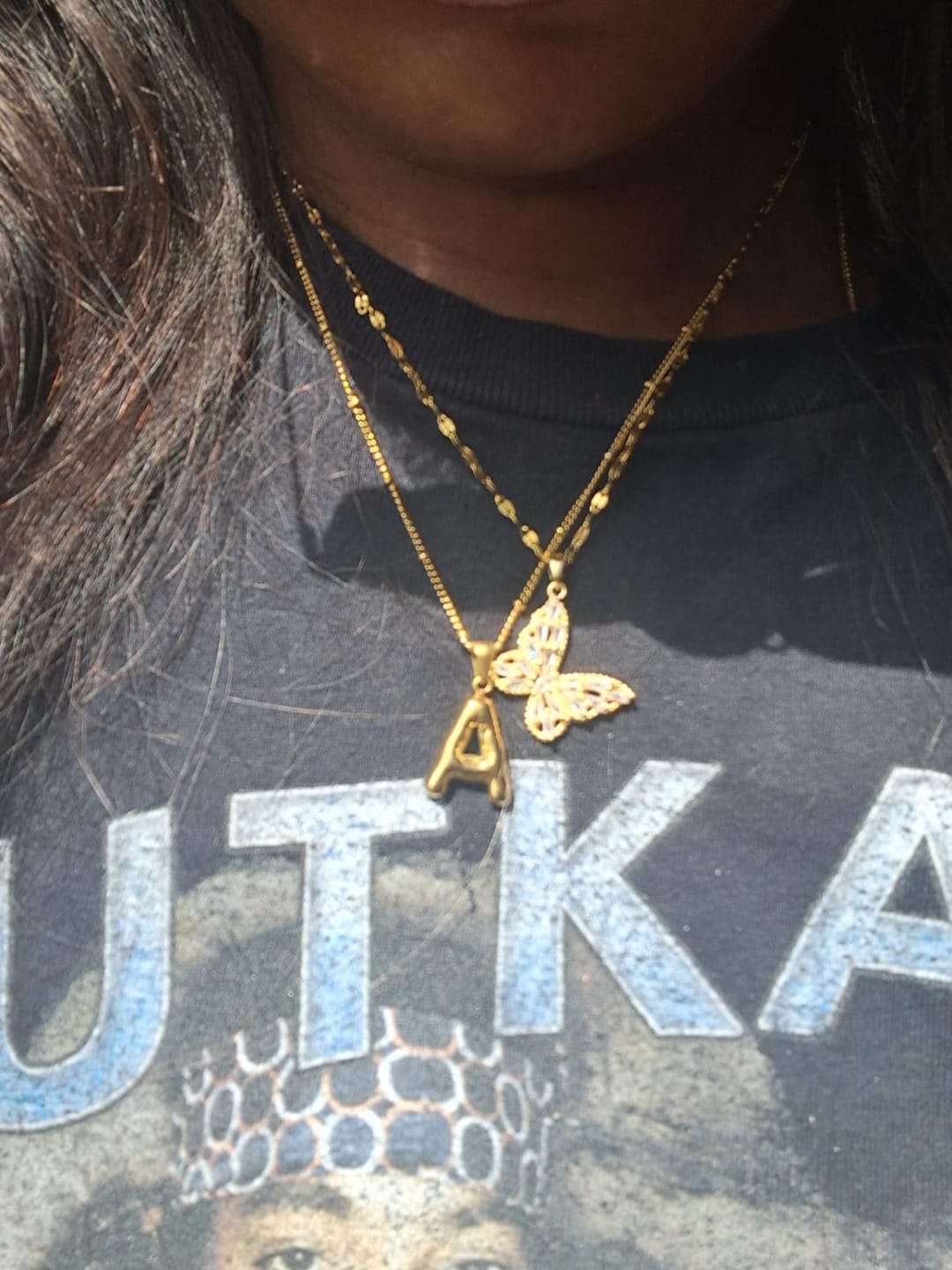 Customer photo review of Alphabet Necklace