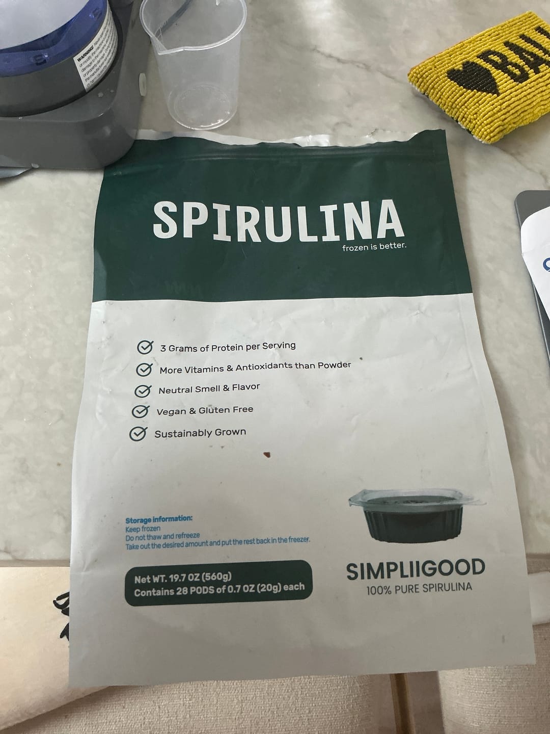 Customer photo review of Fresh Spirulina SimpliiGood