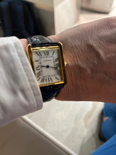 Customer photo review of TANK LOUIS QUARTZ GOLD CASE