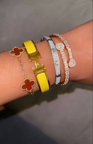 Customer photo review of H YELLOW BRACELET