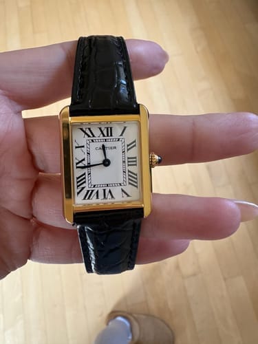 Customer photo review of TANK LOUIS QUARTZ GOLD CASE
