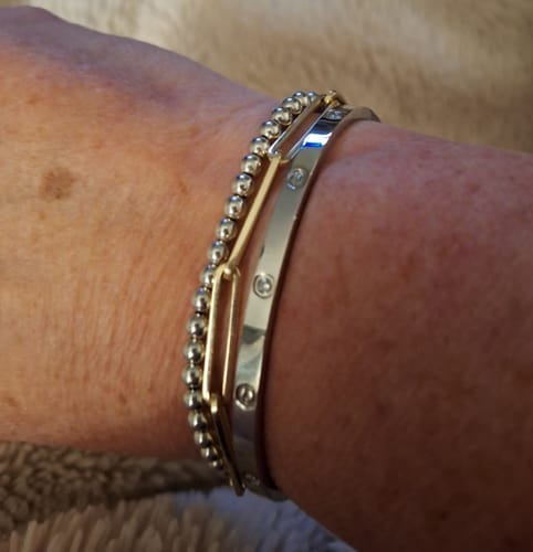 Customer photo review of LOVE BRACELET 3.65MM 6 DIAMONDS