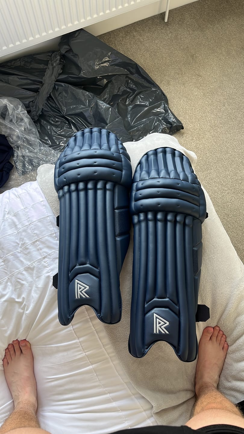 Customer photo review of Pro 'Navy' Batting Pads