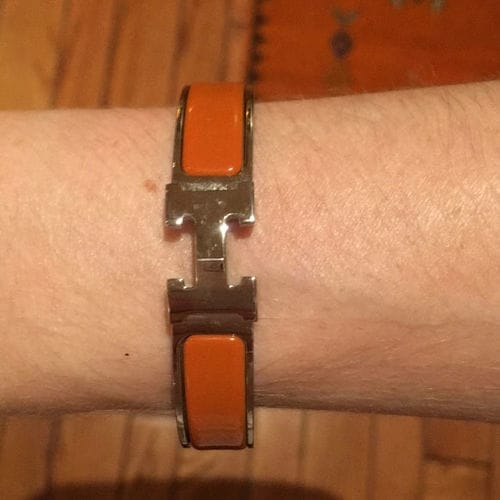 Customer photo review of H ORANGE BRACELET