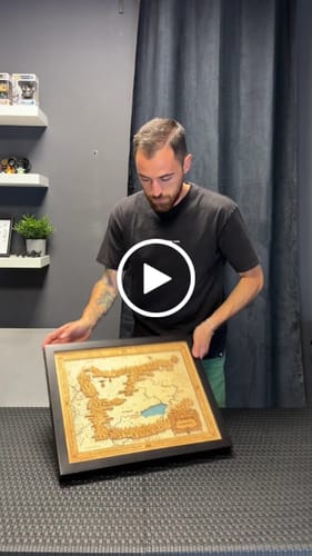 Customer video review of MORDOR™ 3D WOOD MAP