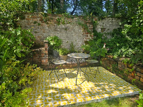 Customer photo review of Gundvik Floor Wall Stencil