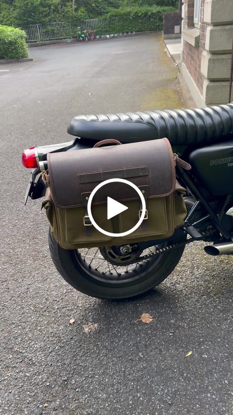 Customer video review of expedition saddlebag for bonneville (2016-now)