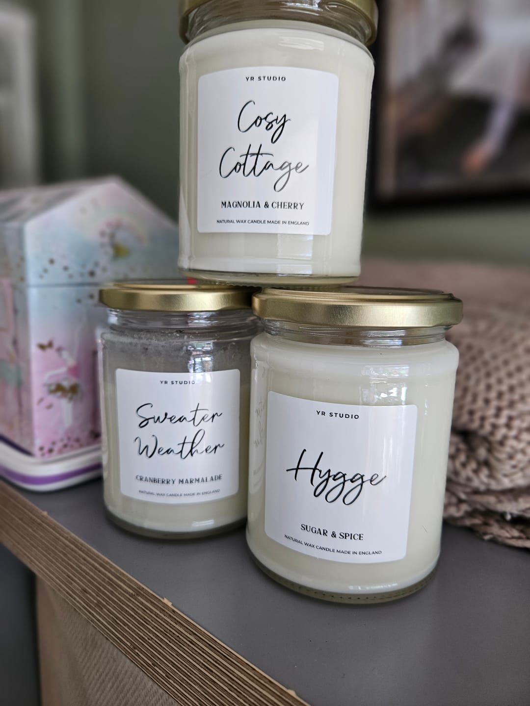 Customer photo review of "Sweater Weather" Cranberry Marmalade Candle