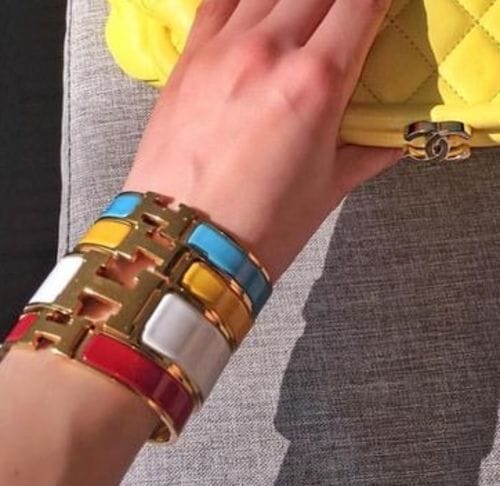 Customer photo review of H YELLOW BRACELET