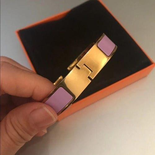 Customer photo review of H PINK BRACELET