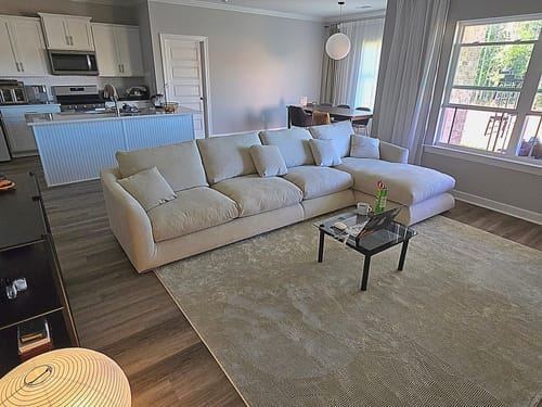 Customer photo review of Feathers Sectional