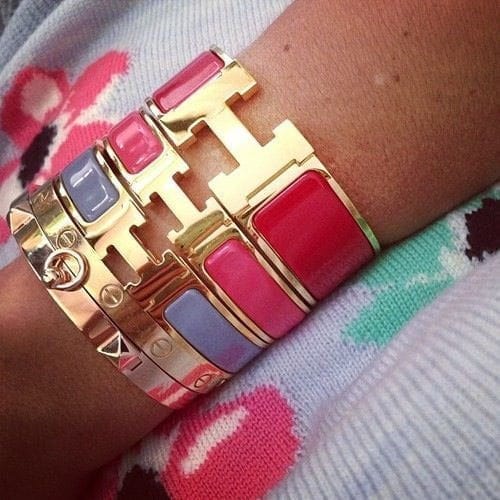 Customer photo review of H BRACELET 18MM GOLD