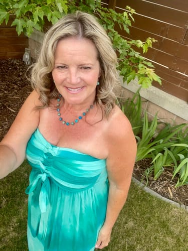 Customer photo review of Meo Tie Front Maxi Dress (Jade Tie Dye)