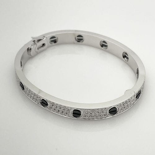 Customer photo review of LOVE BRACELET 6.1MM DIAMOND-PAVED CERAMIC