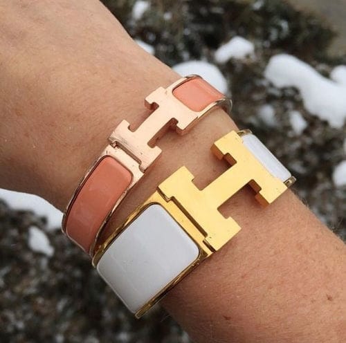 Customer photo review of H BRACELET 18MM GOLD