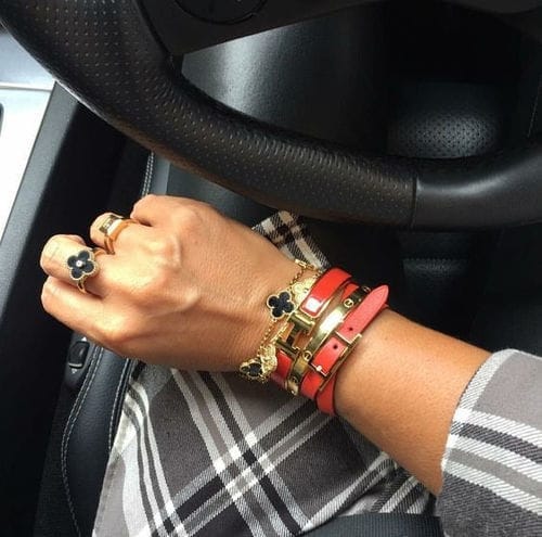 Customer photo review of H RED BRACELET