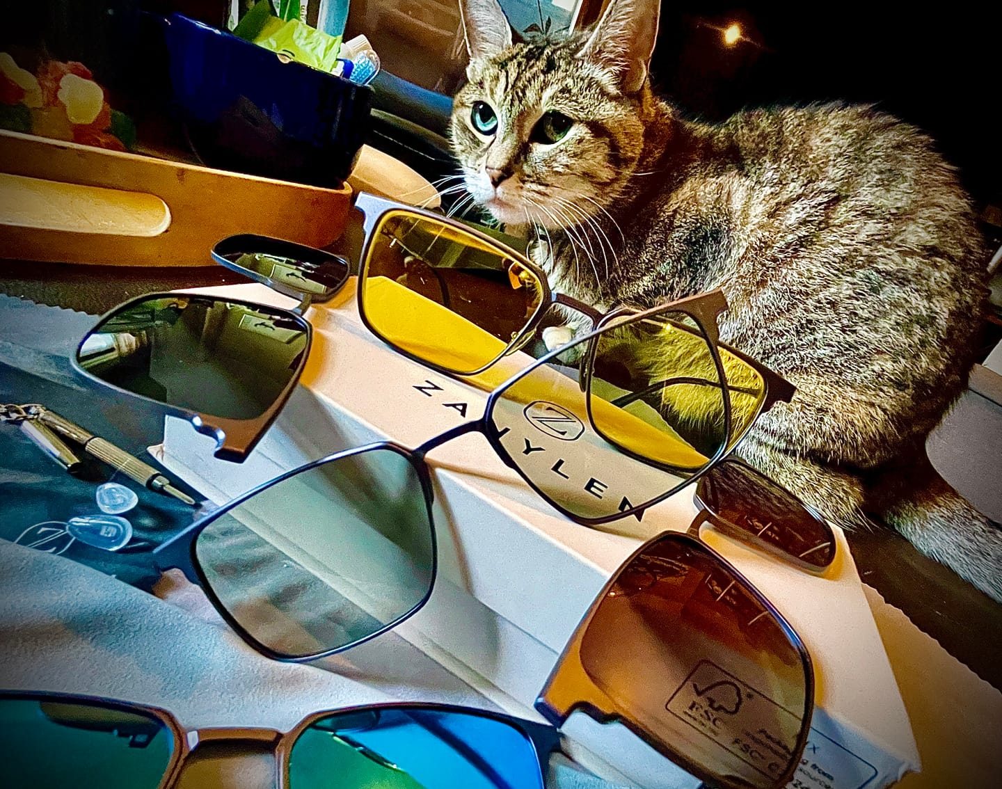 Customer photo review of Graham | Magnetic Clip-on Eyeglasses Sunglasses | ZanyLen New Arrivals