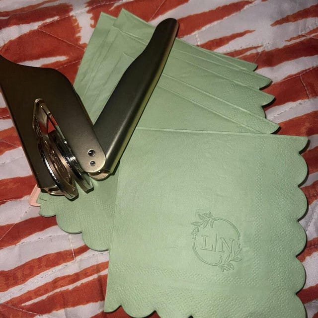 Customer photo review of Personal Book Embosser