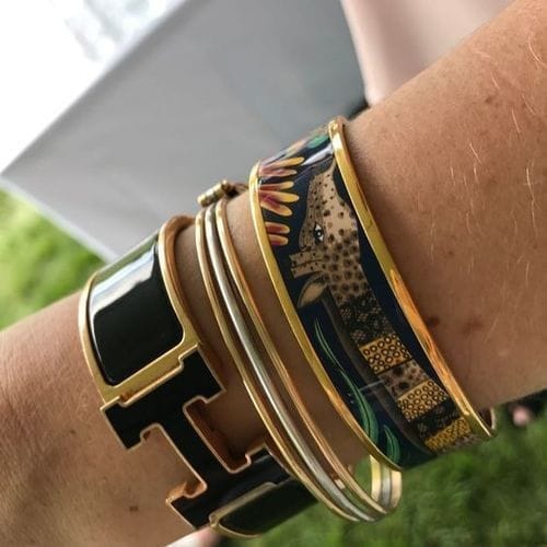 Customer photo review of H BRACELET 18MM GOLD