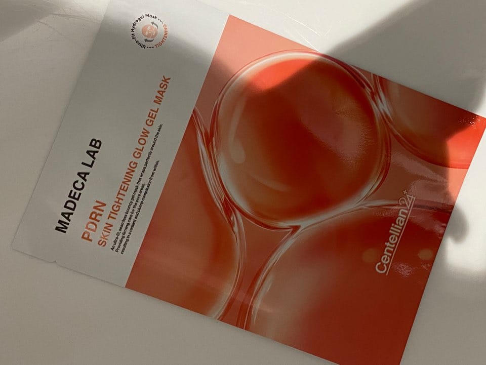 Customer photo review of Madeca Lab PDRN Skin Tightening Glow Gel Mask 1ea