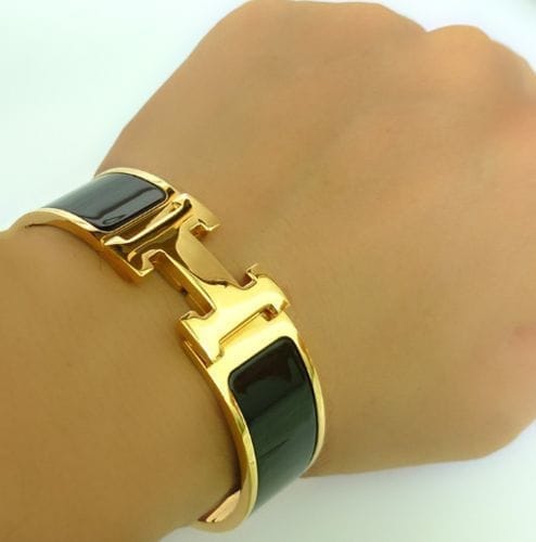 Customer photo review of H BRACELET 18MM PINK GOLD