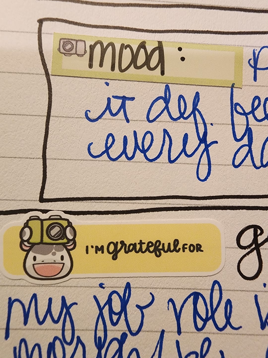 Customer photo review of Sticker Sheet - Gratitude Prompts Capture the Day Theme