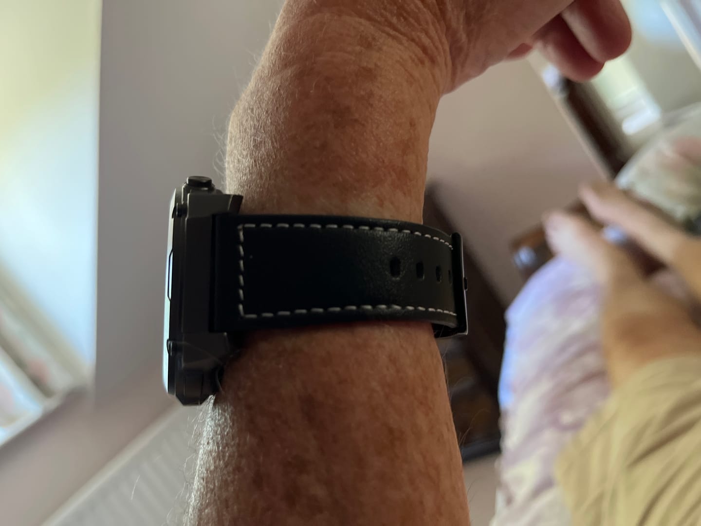 Customer photo review of Black Leather Loop