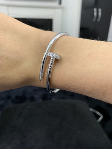 Customer photo review of JUSTE BRACELET 3.5MM ALL DIAMONDS