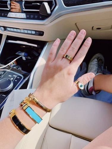 Customer photo review of H BRACELET ROMANTIC BLUE 12MM