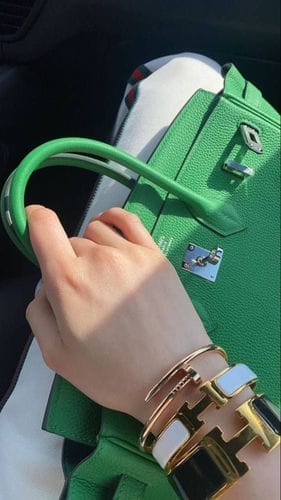 Customer photo review of H BRACELET 18MM GOLD