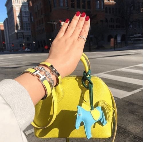 Customer photo review of H YELLOW BRACELET