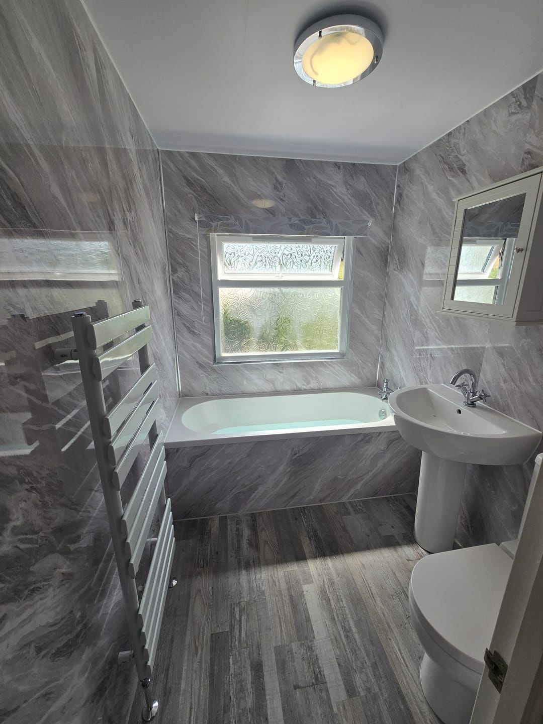 Customer photo review of 4 Pack | 8mm Gloss White Ceiling Panel 2.6M