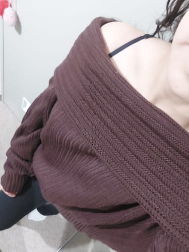 Customer photo review of SWEATER LINA CHOCOLATE (PREVENTA 2)