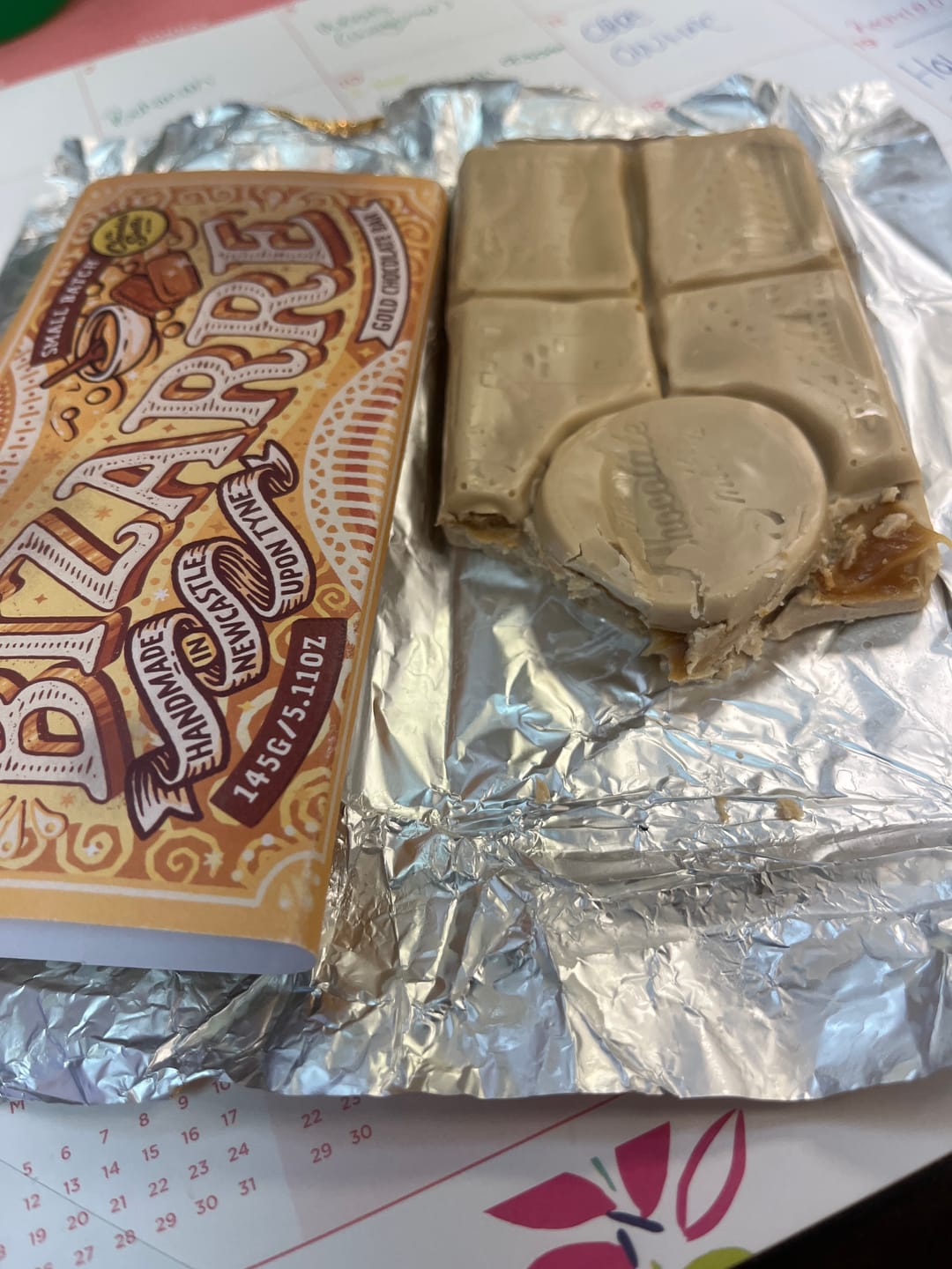Customer photo review of The Golden Caramel Bizarre Bar 145g
