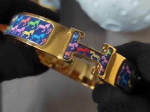 Customer photo review of H HORSE BRACELET 12MM