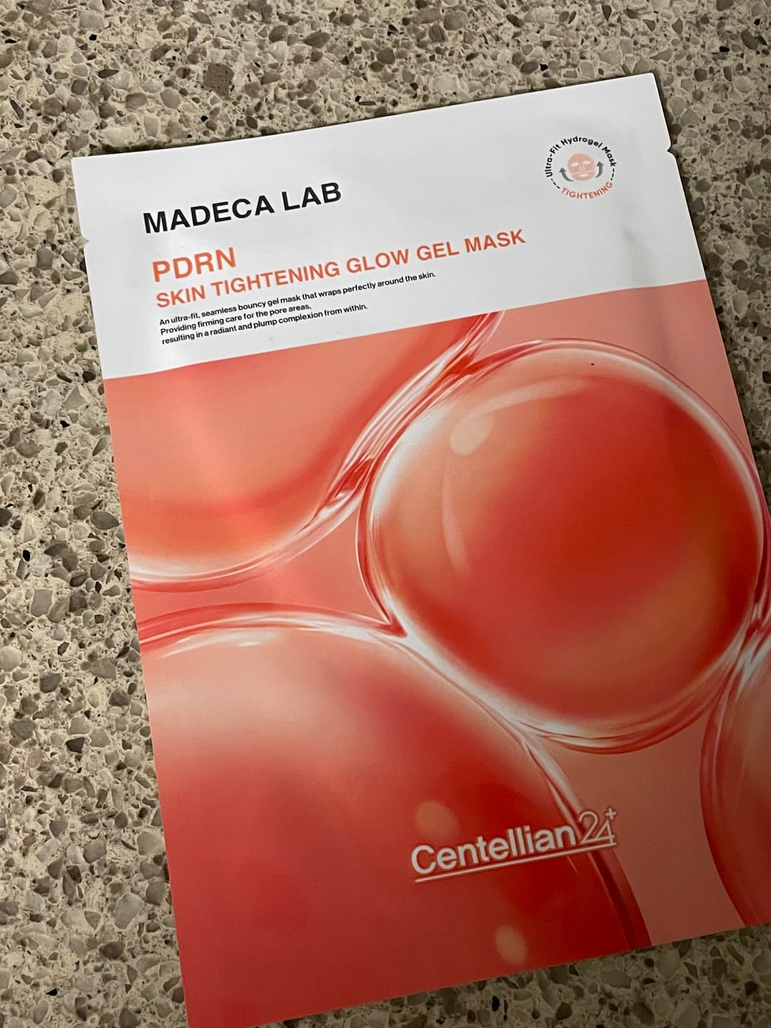 Customer photo review of Madeca Lab PDRN Skin Tightening Glow Gel Mask 5ea