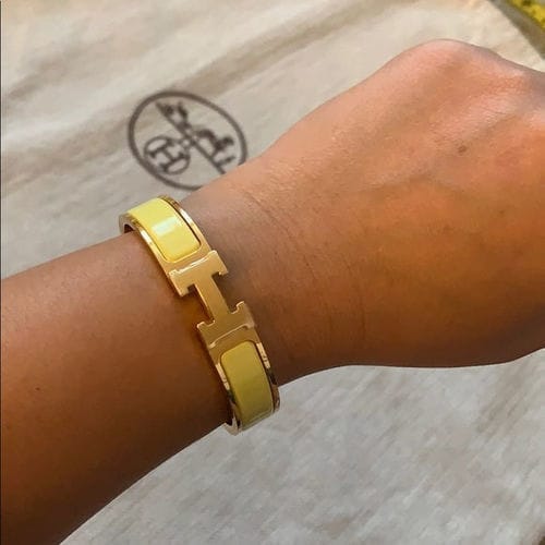 Customer photo review of H YELLOW BRACELET