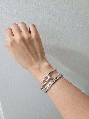 Customer photo review of JUSTE BRACELET 3.5MM ALL DIAMONDS