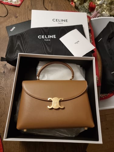 Customer photo review of celin medium nino 25cm brown calfskin gold hardware