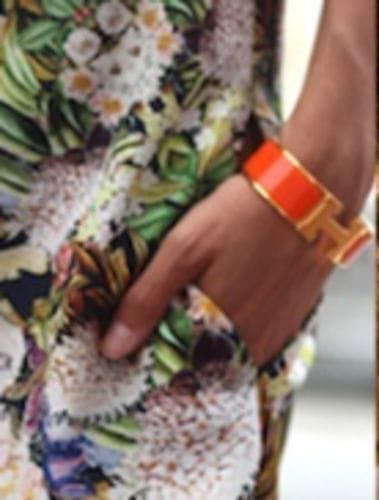 Customer photo review of H BRACELET 18MM PINK GOLD