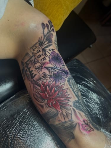 Customer photo review of Painless Tattoo Numbing Cream