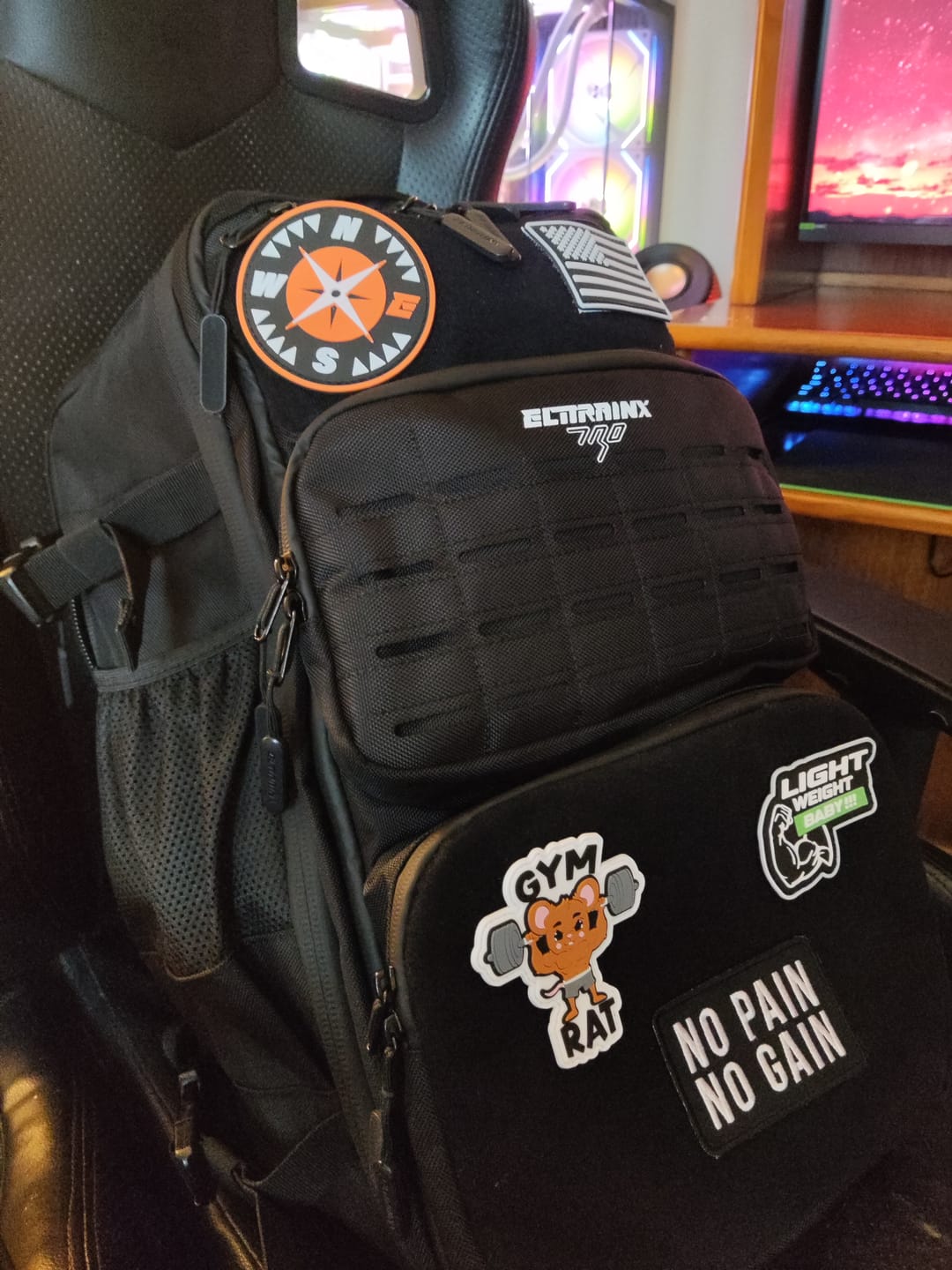 Customer photo review of Mochila Pro Series 45L Black