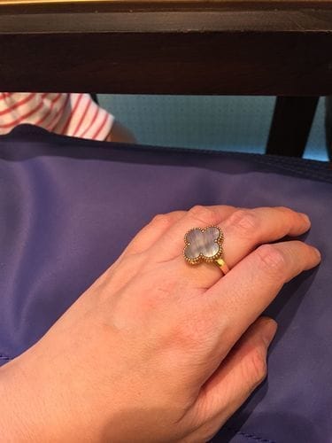 Customer photo review of CLOVER WHITE MOP RING