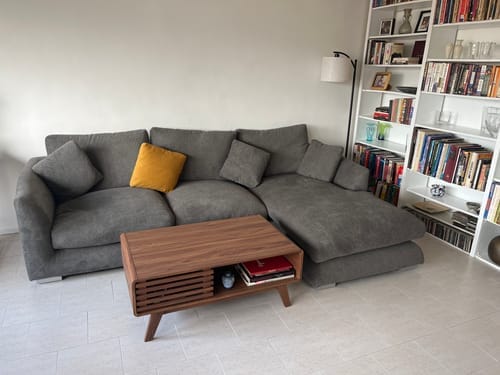 Customer photo review of Feathers Sectional