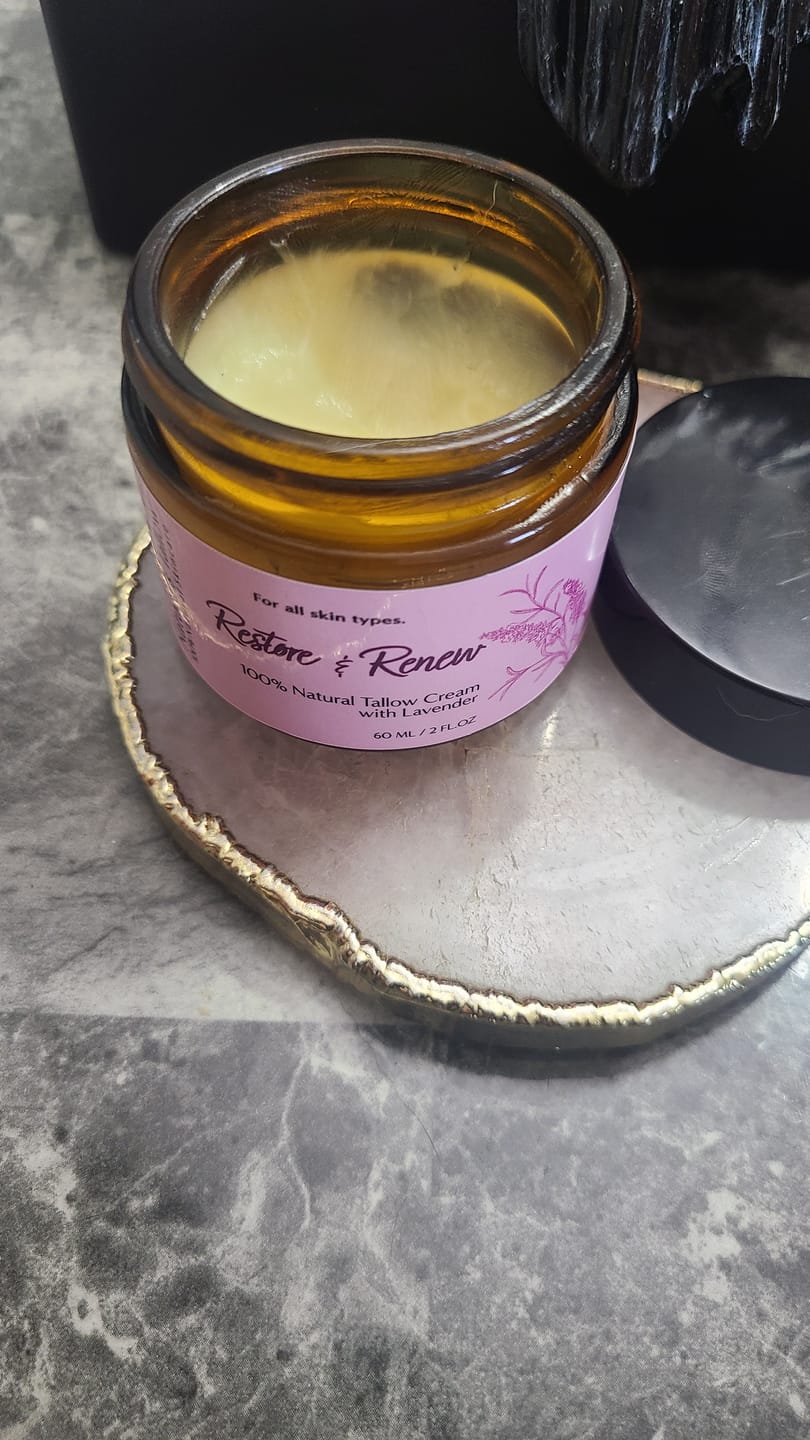 Customer photo review of 1-Pack Lavender Restore & Renew Tallow Cream