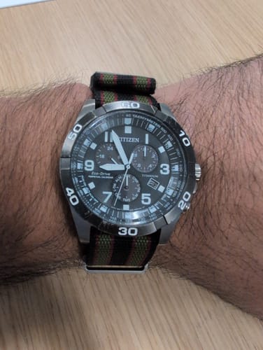 Customer photo review of 007 Bond Nylon Strap- Five Eye